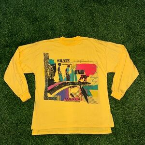 Vintage America skate culture 80s longsleeve size small